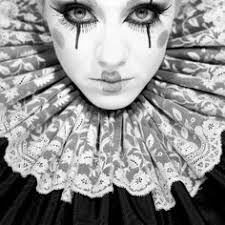 Black And White Clown Makeup Zsazsa Bellagio Like No Other Vintage Circus Costume Vintage Clown Vintage Circus