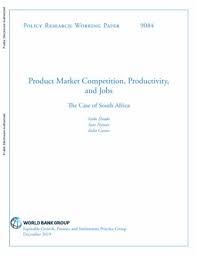 Here you will find all the available jobs. Product Market Competition Productivity And Jobs The Case Of South Africa