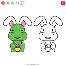 Download Dinosaur Easter Egg Hunter Svg Dxf Eps Png Cut Files Kelly Lollar Designs