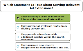 An abstract class cannot be instantiated. Which Statement Is True About Serving Relevant Ad Extensions Icertification Help