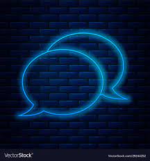 Glowing Neon Line Speech Bubble Chat Icon Isolated On Brick Wall Background Message Icon Communication Or Comment C Wallpaper Iphone Neon Neon Neon Wallpaper