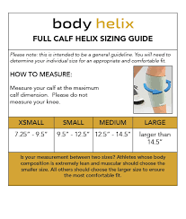 Full Calf Size Chart Body Helix