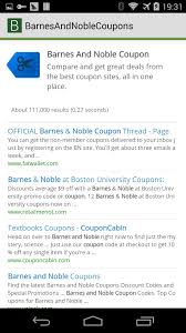 There's no need to read between the lines to find a good barnes and noble coupon here at cnn coupons. Barnes And Noble Coupons For Android Apk Download