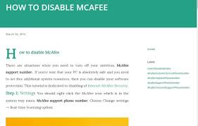 뭘 얼마나 해먹었길래 미국가느니 죽어버렸을까요? How To Disable Mcafee Supportive Mcafee Phone Numbers