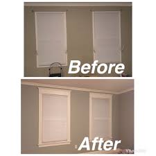 Window Molding Before And After Window Trim Remodel Manufactured Home Remodel Home Remodeling Moldings And Trim