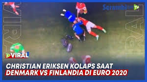 Eriksen appeared to collapse in the 42nd minute and was immediately unresponsive. Fspr7uu8ohhlam