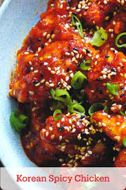 Korean Spicy Chicken Recipe Spicy Chicken Recipes Recipes Spicy Chicken