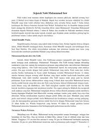Semoga, dengan mengetahui sejarah rasulullah, kita dapat lebih. Sejarah Nabi Muhammad Saw