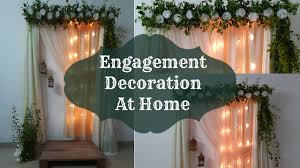 We offer a wide range of decorations for weddings and parties from professional balloon decorations to wedding venue styling and prop hire for wedding service. Engagement Decoration Ideas At Home Low Budget Decoration Ring Ceremony Decoration Youtube