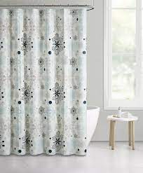 Free shipping with $99 purchase! Kate Aurora Holiday Christmas Winter Blue Snowflakes Fabric Shower Curtains Ebay