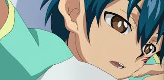 Valt Is So Cute With His Blue Hair Down Anime Anime Boy Down Hairstyles