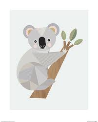 Little Design Haus Koala Art Print 16 X 20 Inches Officially Licensed Koala Drawing Koala Illustration Animal Illustration Art