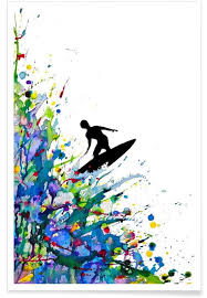 Poster of point break movie. A Pollock S Point Break Poster Juniqe
