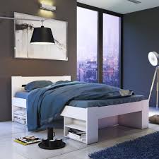 From beds and headboards to comfy mattresses from top brands like sealy and. Modern Double Bed Shelving 3 Storage Drawers Nepo Bed In White Matt Finish Cheap Bedroom Furniture Storage Furniture Bedroom Furniture