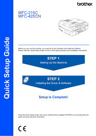 Si no ha instalado un controlador de windows para este escáner. Brother Mfc 215c Quick Setup Manual Pdf Download Manualslib