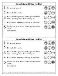 Friendly Letter Templates With Examples And Rubric Checklist Friendly Letter Friendly Letter Template Friendly Letter Writing