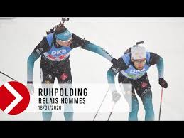 Benjamin daviet, tenant du titre dans toutes les disciplines, est particulièrement attendu : Relais Hommes Ruhpolding 2020 Youtube