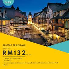 It is located 2,600 feet (790 m) above sea level on 80 acres (320,000 m2) of natural forestland. Cuti My 2 Days 1 Night Colmar Tropicale Berjaya Hills Facebook