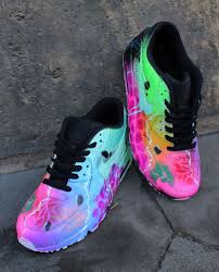 Custom Galaxy Black Air Forces Custom Nike Air Max 90 Funky Galaxy Colours Graffiti Airbrush Sneaker Art Unikat Shoes Nike Air Max 90 Nike Air Max Nike