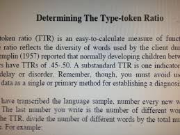 Determining The Type Token Ratio Pinned By Sos Inc