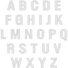 Fancy letter stencils to print free letter carving templates best large printable bold cut out letters alphabet letter flashcards 10 Best Free Printable Cut Out Letters Printablee Com
