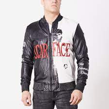 Scarface Leather Jacket Black White Red Xs Luca Designs Touch Of Modern