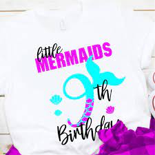 Free Free 199 Mermaid Birthday Shirt Svg Free SVG PNG EPS DXF File