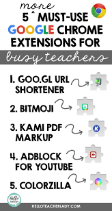 5 More Must Use Google Chrome Extensions For Busy Teachers Hello Teacher Lady Teacher Technology Teacher Tech Teaching Technology