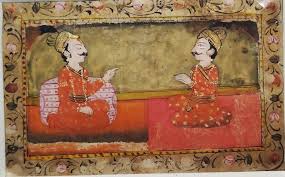 King And Minister In Conversation 20th Century Ce Mandi School Of Pahari Kalam Museum Of Kangra Art Dharamshala Art Historian Art Painting