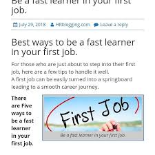 Be A Fast Learner In Your Job The Topics Include Recruitment Talent Acquisition Hr Generalis Learning And Development Employee Engagement Talent Acquisition
