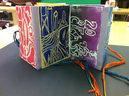 Middle School Art Club Foam Prints Students Created Accordion Books And Then Made A Set Of Prints T Elementary Art Art Camp Projects Printmaking Projects