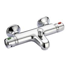 Mitigeur Thermostatique De Baignoire Chrome Brillant Sensea Slimo Leroy Merlin