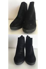 Avant Apres Nettoyage De Chaussures En Daim Chaussure Daim Daim Nettoyage Chaussure