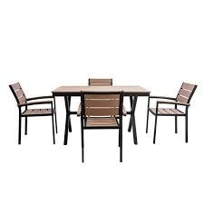 Cet ensemble de jardin en teck se compose d'une table de jardin ovale extensible avec rallonge papillon en teck et de 6 chaises pliantes. Miliboo Salon De Jardin Avec Table Et 4 Chaises Noir Et Bois Viaggio Achat Vente Ensemble Table Et Chaise De Jardin Miliboo Salon De Jardin Viaggio Cdiscount