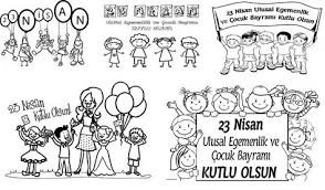 23 Nisan Ulusal Egemenlik Ve Cocuk Bayrami Boyama Sayfalari Seyit Ahmet Uzun Egitime Yeni Bir Bakis Nisan Boyama Sayfalari Ve 11 Nisan