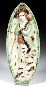 Sold Price English Creamware Ceramic Figural Plaque June 6 0116 9 30 Am Edt Creamware Ceramics Antique Ceramics
