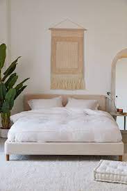 It's built on a solid rubberwood frame and features understated side rails and footboard. Riley Platform Bed Bed Frame And Headboard Platform Bedroom Simple Bed