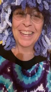 Fun crocheted Hair Hat 🤪🤣😆💜