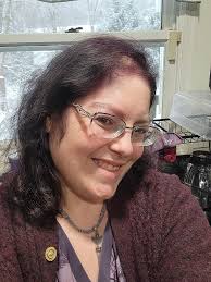 Purple rainbow obsidian rock formation