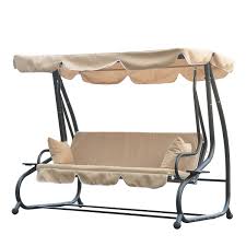 Also, lounge chairs are available in cocoons are available in different sizes for kids and adults, and there are many colours to choose from. Heavy Duty Metal 3 Seater Outdoor Swing Chair Garden Hammock Bed With Canopy And 2 Pillows Beige Walmart Canada