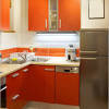 Vibrant colors with white make a perfect combination for a lively kitchen to eat and cook in. 1
