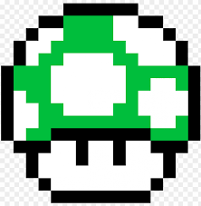 Has rarely been addressed, having served in the military in magic mushrooms, fire flowers, and the starman are mario's friends, and have been turned into bricks due to palette limitations, luigi's hair also appears green. Super Mario Bros Green Mushroom Mario Bros Pixel Png Image With Transparent Background Toppng