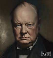 Winston Churchill, a portrait. by Michael Soprano