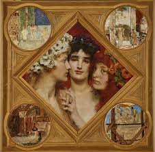 The family picture of epps panels 1 3 by alma tadema. Sir Lawrence Alma Tadema The Three Graces Artsy