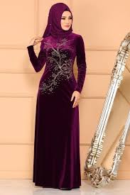 Elbise Yaprak Desenli Kadife Elbise Ygs6180 Murdum Afghan Dresses Hijab Fashion Dresses
