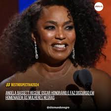 Mais que merecido! Angela Bassett (@im.angelabassett) recebeu, no dia 9 de  janeiro, o Oscar honorário em Los Angeles, nos Estados Unidos. A atriz foi  homenageada pelos papéis memoráveis em cerca de 40