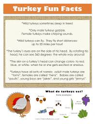 Thanksgiving Printable Turkey Fun Facts Thanksgiving Facts Fun Facts For Kids Thanksgiving Preschool