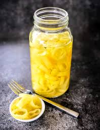 Banana peppers are mainly water, about 92%. Quick And Easy Refrigerator Pickled Banana Peppers A Pretty Life In The Suburbs
