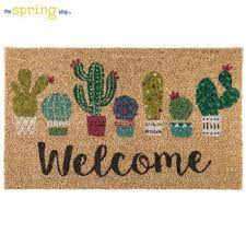 Welcome Cactus Doormat Door Mat The Spring Shop Shop Decor