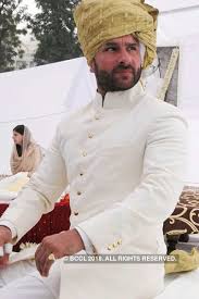 Sharmila Tagore Greets Mansoor Ali Khan Pataudi During Saif Ali Khan S Pagri Rasam Ceremony At Inbra Sherwani For Men Wedding Indian Groom Wear Groom Dress Men